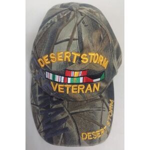 Desert Storm‎ Veteran Camo Hat August Sportswear Military Cap